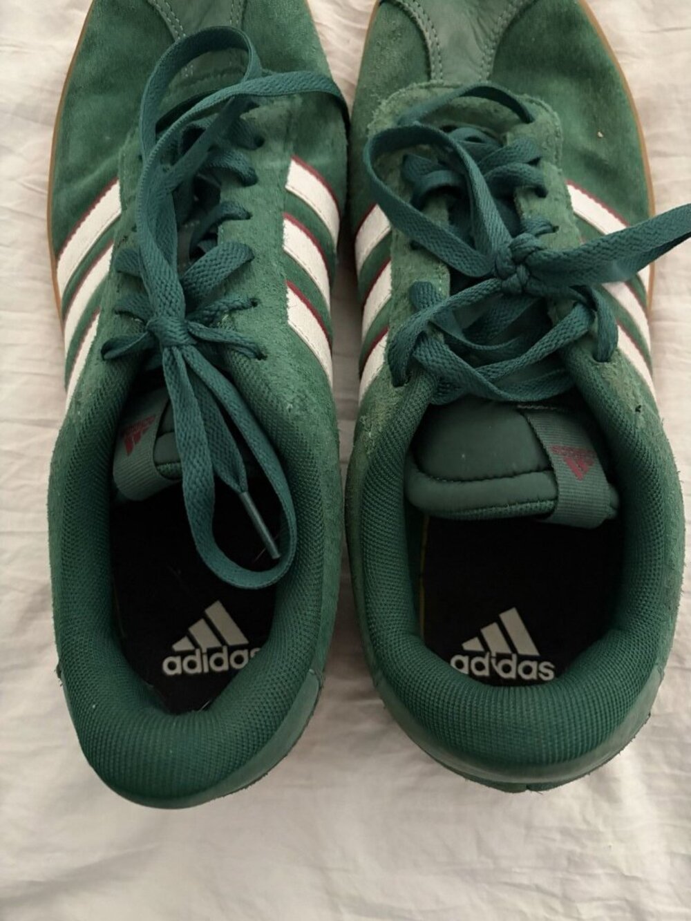 Men's Adidas Forest Green with Gum Bottom VL Court 3.0 Sneaker Size 10.5 - Picture 7 of 8